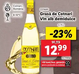 Lidl COTNARI Grasă de Cotnari Vin alb demidulce Ofertă