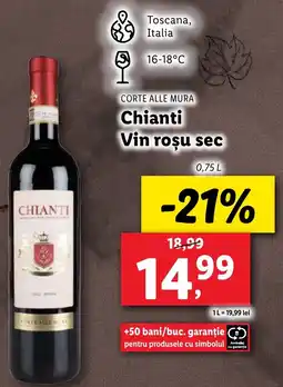 Lidl CORTE ALLE MURA Chianti Vin roşu sec Ofertă