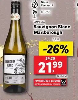 Lidl CIMAROSA Sauvignon Blanc Marlborough Ofertă