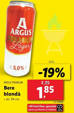 Lidl ARGUS PREMIUM Bere blondǎ Ofertă
