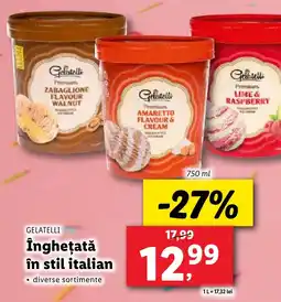 Lidl GELATELLI Îngheţată în stil italian Ofertă
