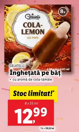 Lidl GELATELLI Înghețată pe băţ Ofertă