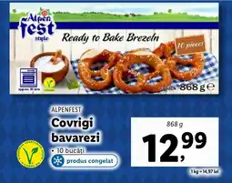 Lidl ALPENFEST Covrigi bavarezi Ofertă