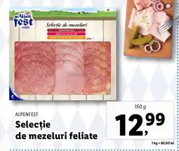 Lidl ALPENFEST Selecţie de mezeluri feliate Ofertă