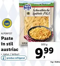 Lidl ALPENFEST Paste în stil austriac Ofertă