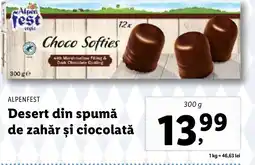 Lidl ALPENFEST Desert din spumă de zahăr şi ciocolată Ofertă