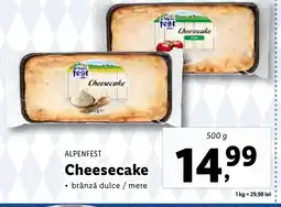 Lidl ALPENFEST Cheesecake Ofertă
