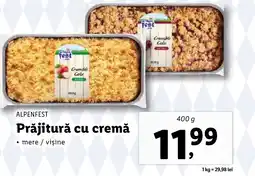 Lidl ALPENFEST Prăjitură cu cremă Ofertă