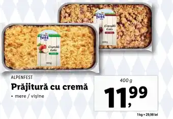 Lidl ALPENFEST Prăjitură cu cremă Ofertă