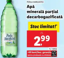 Lidl PERLA HARGHITEI Apă minerală parţial decarbogazificată Ofertă