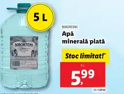 Lidl BIBORȚENI Apă minerală plată Ofertă