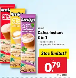 Lidl AMIGO Cafea instant 3 in 1 Ofertă