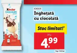 Lidl KINDER Îngheţată cu ciocolată Ofertă