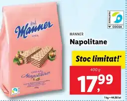 Lidl MANNER Napolitane Ofertă