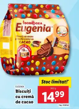 Lidl EUGENIA Biscuiţi cu cremă de cacao Ofertă