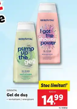 Lidl GEROVITAL Gel de duş Ofertă