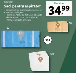 Lidl PARKSIDE Saci pentru aspirator Ofertă