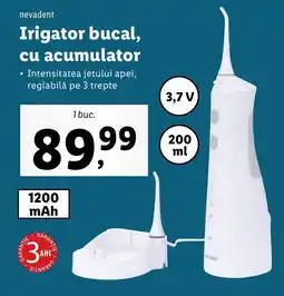 Lidl Nevadent Irigator bucal, cu acumulator Ofertă