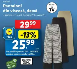 Lidl Esmara Pantaloni din viscoză, damă Ofertă