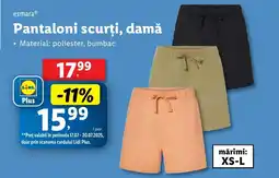 Lidl Esmara Pantaloni scurţi, damă Ofertă