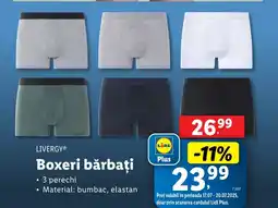 Lidl LIVERGY Boxeri bărbaţi Ofertă