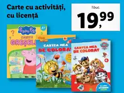 Lidl Carte cu activități, cu licenţă Ofertă