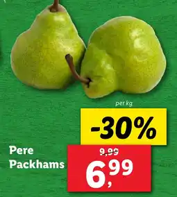 Lidl Pere Packhams Ofertă