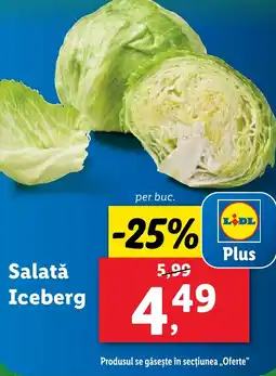 Lidl Salată Iceberg Ofertă