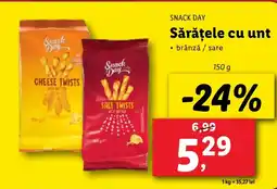 Lidl SNACK DAY Sărățele cu unt Ofertă
