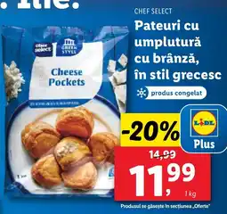 Lidl CHEF SELECT Pateuri cu umplutură cu brânză, în stil grecesc Ofertă