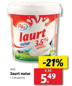 Lidl PILOS Iaurt natur Ofertă