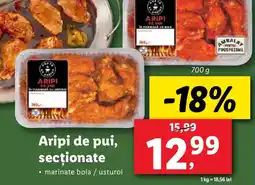 Lidl Aripi de pui, secţionate Ofertă