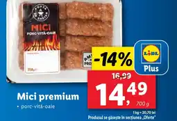 Lidl Mici premium Ofertă