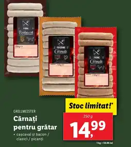 Lidl GRILLMEISTER Cârnaţi pentru grătar Ofertă