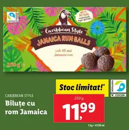 Lidl CARIBBEAN STYLE Biluţe cu rom Jamaica Ofertă
