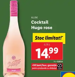 Lidl ALLINI Cocktail Hugo rose Ofertă