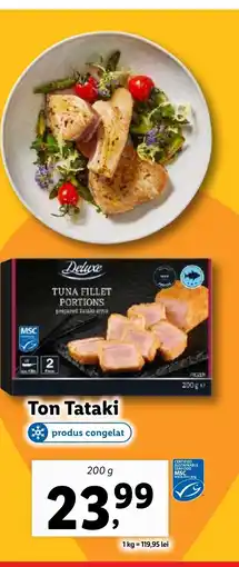 Lidl Deluxe Ton Tataki Ofertă