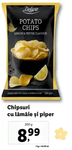 Lidl Deluxe Chipsuri cu lămâie și piper Ofertă
