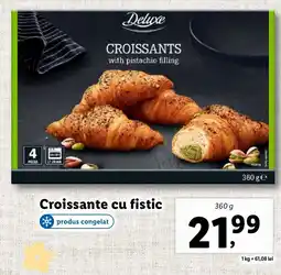 Lidl Deluxe Croissante cu fistic Ofertă