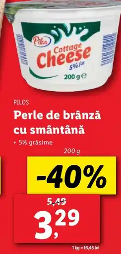 Lidl PILOS Perle de brânză cu smântână Ofertă