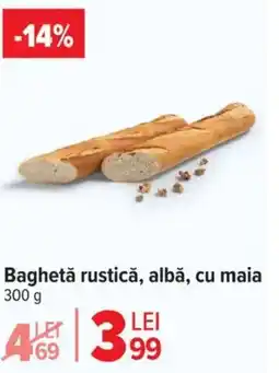 Carrefour Baghetǎ rustică, albă, cu maia Ofertă
