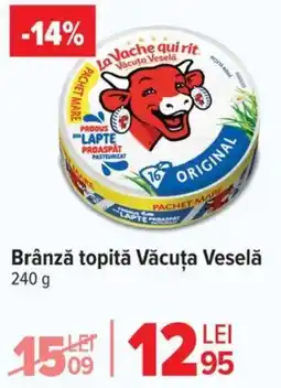 Carrefour Brânză topită Văcuţa Veselă Ofertă