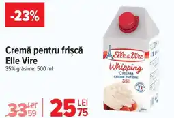 Carrefour Cremă pentru frișcă Elle Vire Ofertă