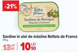 Carrefour Sardine în ulei de măsline Reflets de France Ofertă