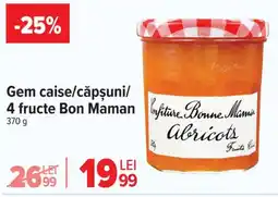 Carrefour Gem caise/căpşuni/ 4 fructe Bon Maman Ofertă