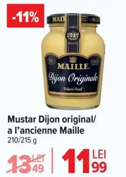 Carrefour Mustar Dijon original/ a l'ancienne Maille Ofertă