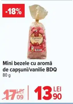 Carrefour Mini bezele cu aromă de capşuni/vanilie BDQ Ofertă