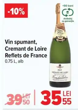 Carrefour Vin spumant, Cremant de Loire Reflets de France Ofertă