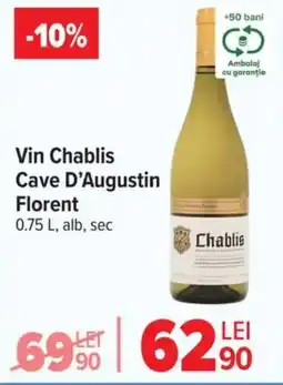 Carrefour Vin Chablis Cave D'Augustin Florent Ofertă