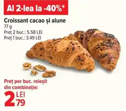 Carrefour Croissant cacao şi alune Ofertă